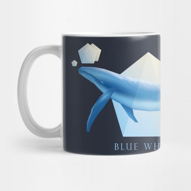 Blue Whale - Beautifully Styled Oceanic Mammal by DesignFury